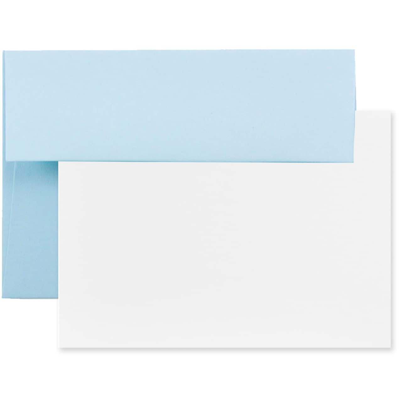 JAM Paper 3.62" x 5.12" Blank Greeting Cards Set with Envelopes, 25ct.